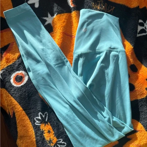 Lululemon Align Pant 28” Tidewater Teal (Tiffany Blue) – Size 4 – Lightly Worn - Picture 2 of 8